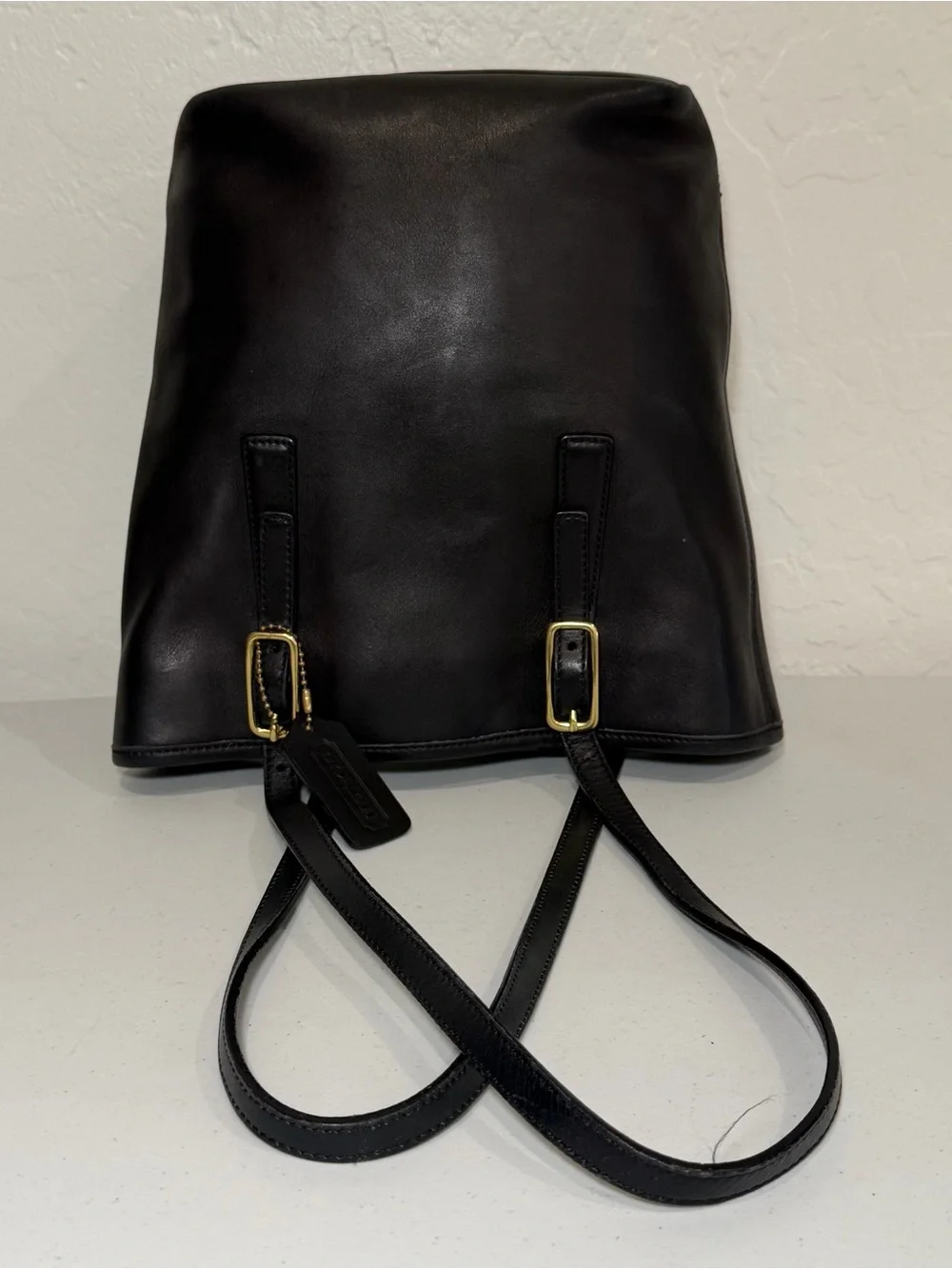 Coach Legacy Black Leather Bucket Bag Vintage